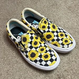 sunflower slip on vans